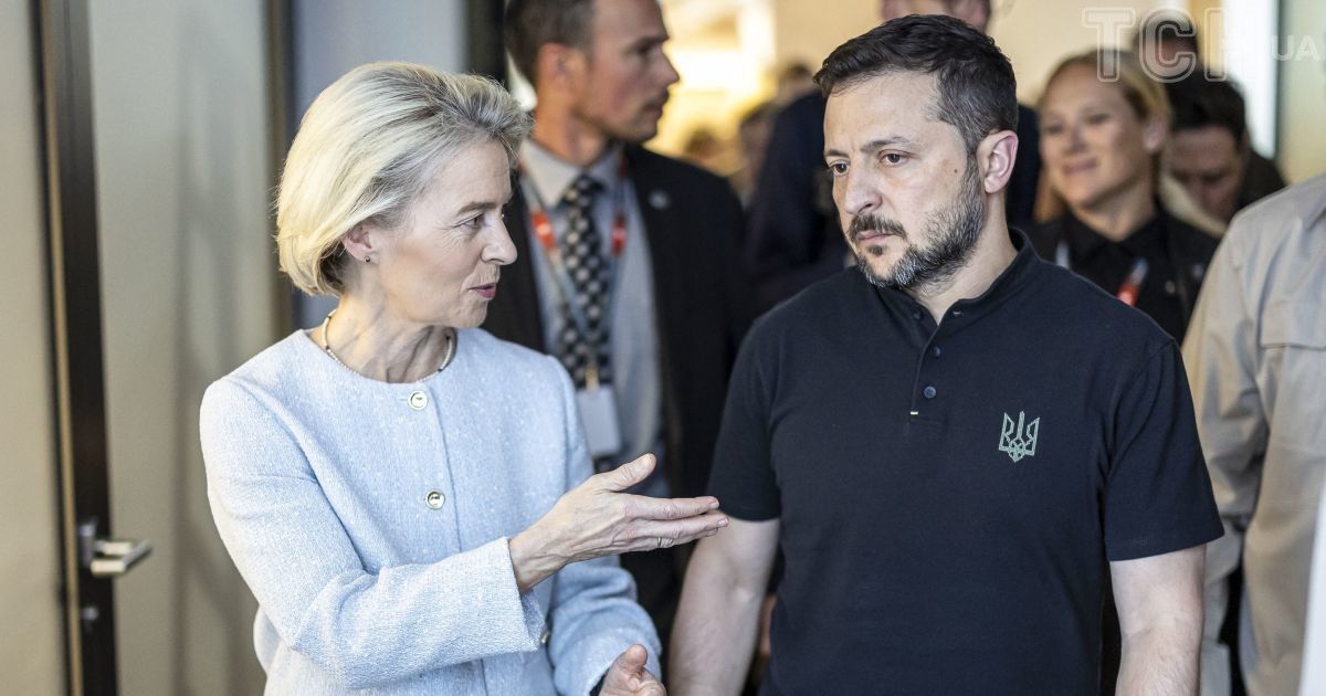 Урсула фон дер Ляєн і Володимир Зеленський