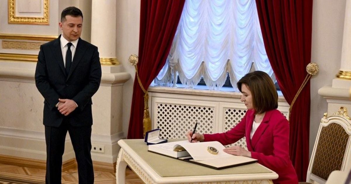 Майя Санду и Владимир Зеленский