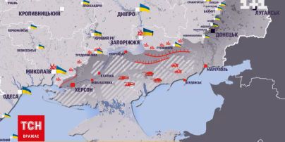 Мапа боїв за 19 серпня: росіяни масово обстрілюють лінію зіткнення на півдні гелікоптерами і танками