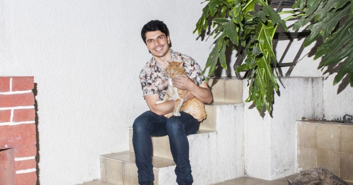 Дэвид Уильямс снял мужчин с их котами. / © Tumblr/Men with Cats