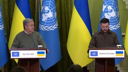 Президент України та генсек ООН зробили заяви для ЗМІ за підсумками зустрічі