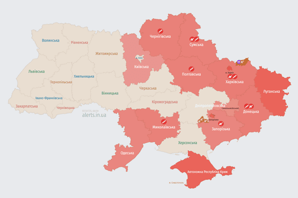 Росія атакує Україну БпЛА: названо напрямок руху
