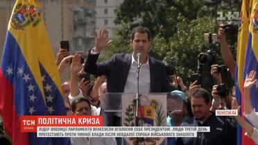 Опозиційний лідер Венесуели визнав себе тимчасовим президентом