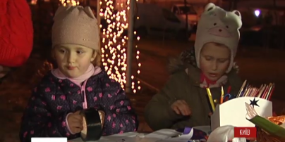 Сквер Небесної сотні у Києві перетворили на різдвяну казку для дітей