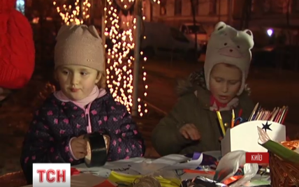 Сквер Небесной сотни в Киеве превратили в рождественскую сказку для детей