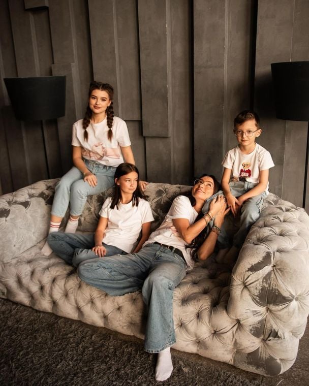 Марина Аристова с детьми / © instagram.com/marynaaristova