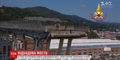 Мост в Генуе, который обвалился, восстановят за 8 месяцев