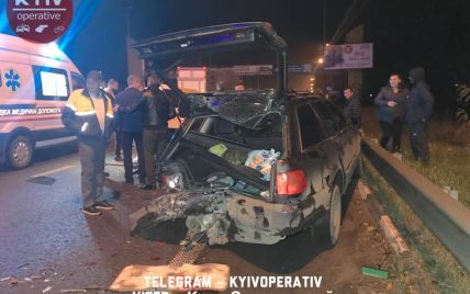 В Киеве Daewoo раздавил четырех человек, которые толкали свою машину на заправку