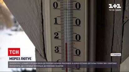 Температура в большинстве регионов Украины упала до рекордно низких показателей