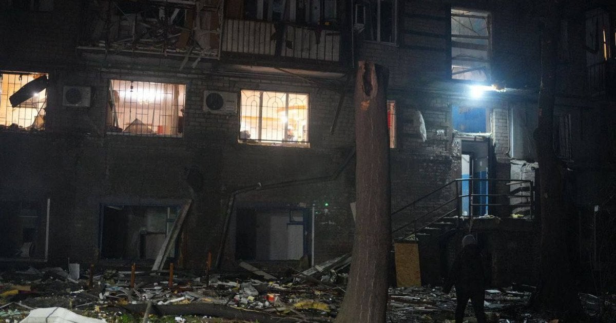 Атака на Запорожье ночью 27 ноября.