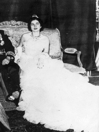 Иранский шах Мохаммед Реза Пехлеви и Сорая Эсфандиари-Бахтиари