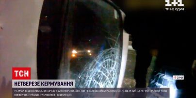 Новини Сум: п`яний кермувальник без водійських прав вчинив ДТП