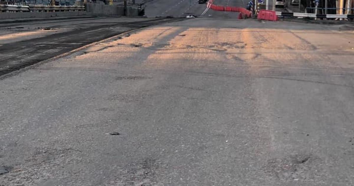 демонтаж Шулявського шляхопроводу_4 / © Дмитро Давтян/Facebook