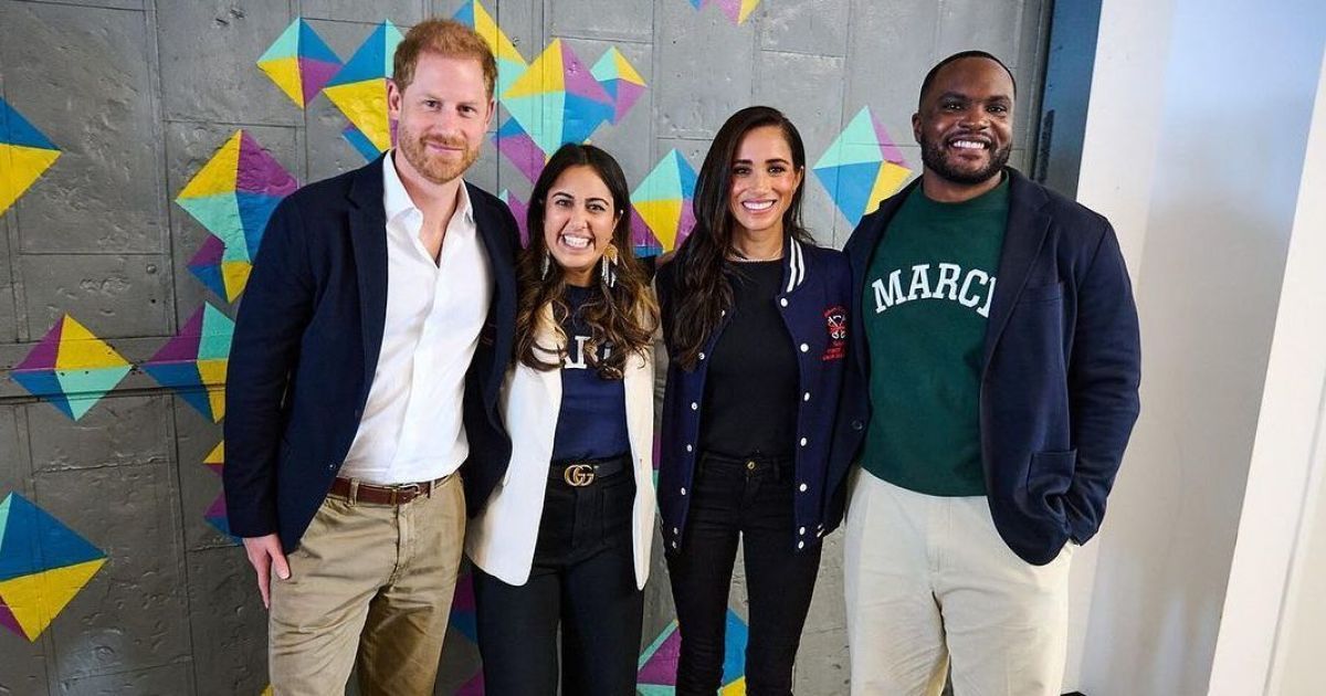 Меган и Гарри в школе Marcy Lab