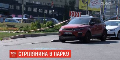 Битое стекло, капли крови и гильзы на асфальте: в Голосеевском районе охранники устроили стрельбу