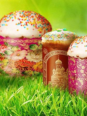 Пасхи в бумажных формах