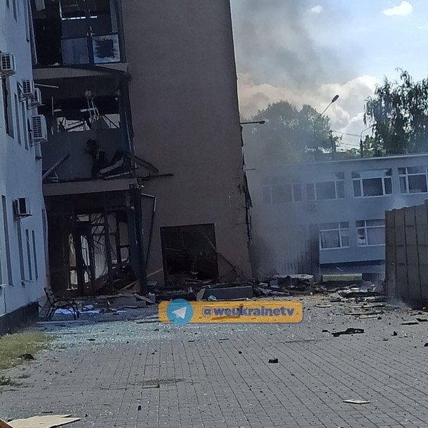 Наслідки влучань по телеканалах «Ми — Україна» та «Ми — Україна+» / © «Ми — Україна»