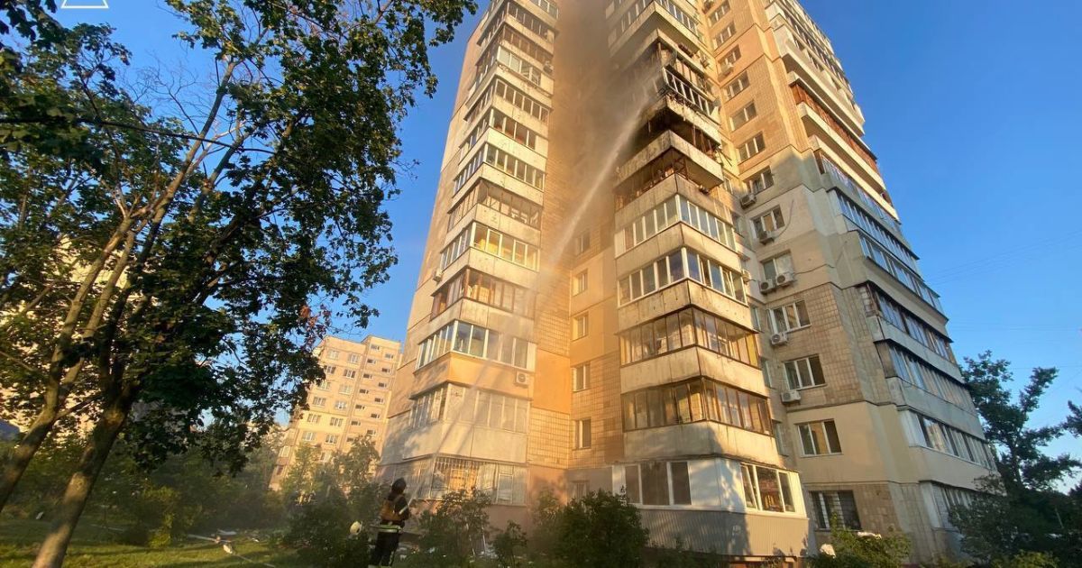 Наслідки удару по Києву 30 червня