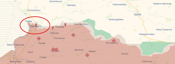 Просування армії РФ. Мапа: DeepState. / © t.me/DeepStateUA