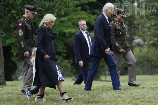 Джилл Байден с мужем и внуком / © Associated Press