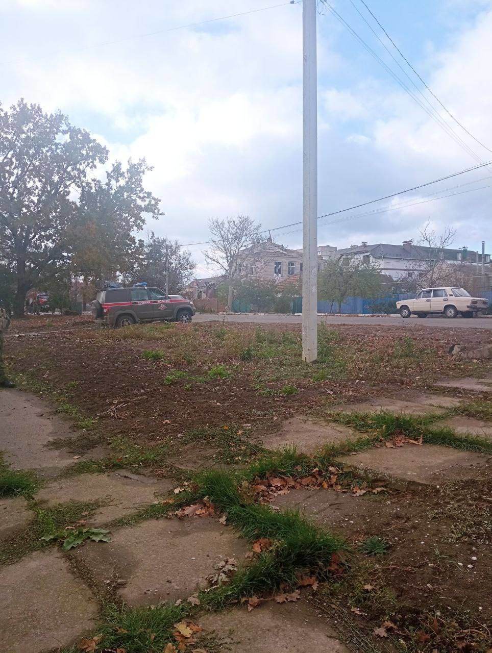 Наслідки удару по окупантах у Скадовську 9 листопада / Фото: російські пабліки / ©