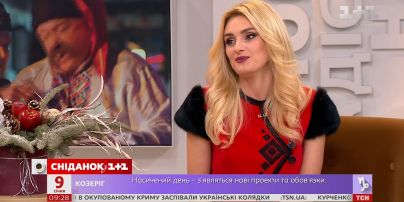 Певица Ирина Федишин посетила студию "Сніданку з 1+1"