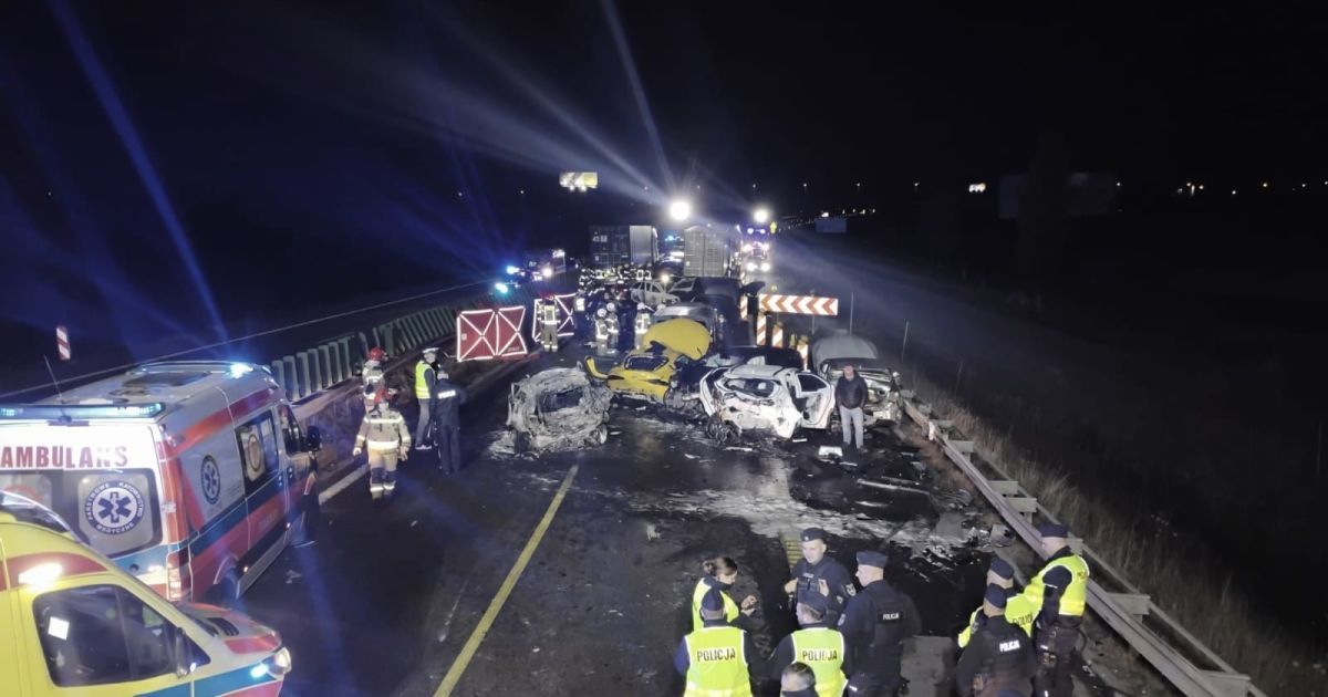 Масштабна аварія біля польського Гданська