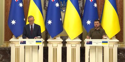 Брифінг 3 липня президента України Зеленського і прем'єра Австралії Албенізі
