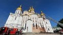 Момент "прилета" по Лавре - видео