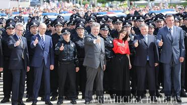 В Киеве приняли присягу патрульные / © Украинская правда