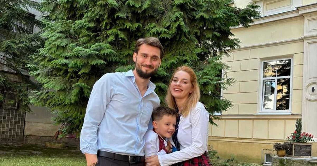 Вадим Яценко з дружиною та сином