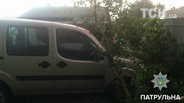 Бориспіль негода_4 / © Facebook/Патрульна поліція Борисполя