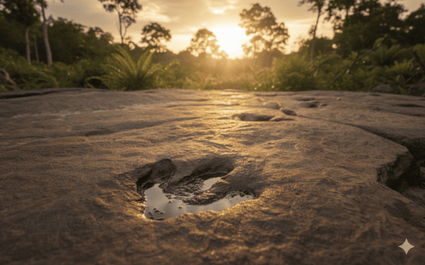 Неожиданное открытие: девочка нашла на пляже следы великана возрастом 200 млн лет