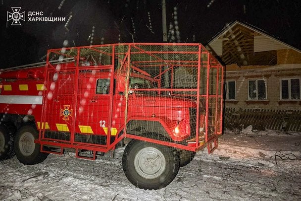 Последствия обстрела Харьковской области 1 января