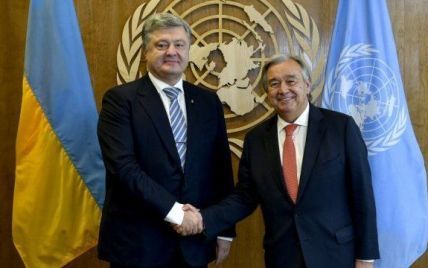 Полноценная миротворческая миссия: у Порошенко рассказали подробности встречи с генсеком ООН