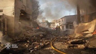 Наслідки атаки на Київ 2 червня_9 / © Управління ДСНС Києва