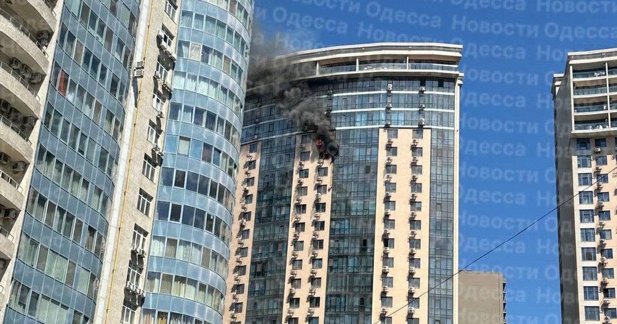 Удар по дому в Одессе.