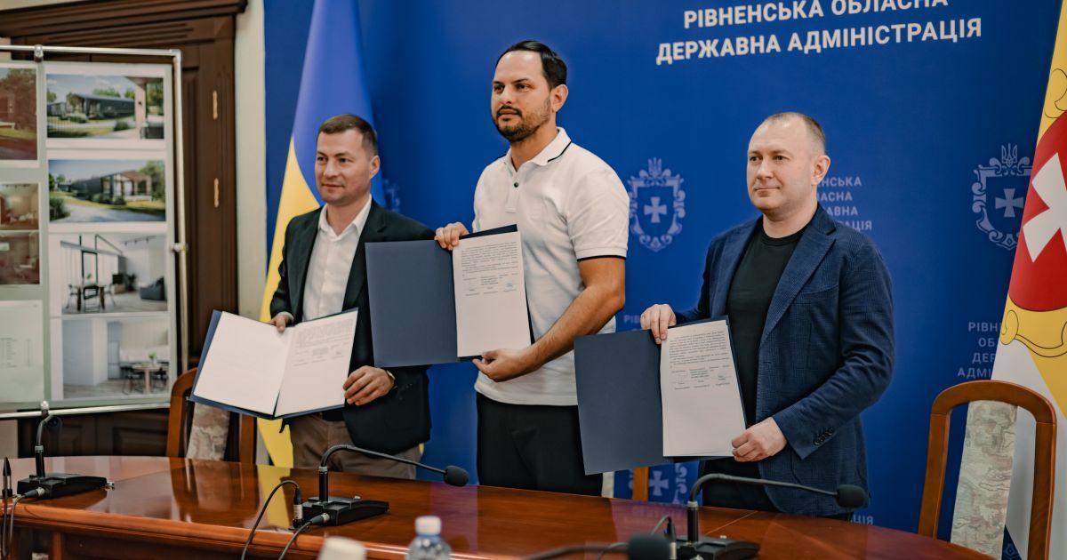 Нова пошта та Рівненська ОДА будують модульне котеджне містечко для реабілітації військових