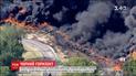 Из-за пожара на треке для гонок облако черного дыма накрыло Техас