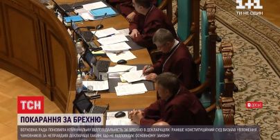 Верховна Рада повернула кримінальну відповідальність за брехню в деклараціях