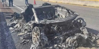 Редкий суперкар Lamborghini сгорел дотла за считанные минуты в Мексике