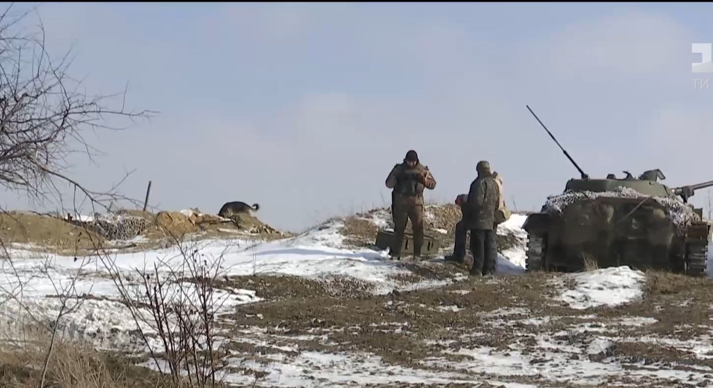 Лютый мороз сковал врага в Донбассе