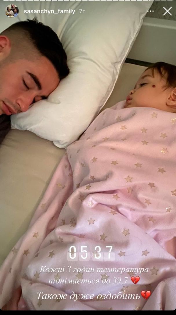 Роман Сасанчин с дочерью / © instagram.com/sasanchyn_official