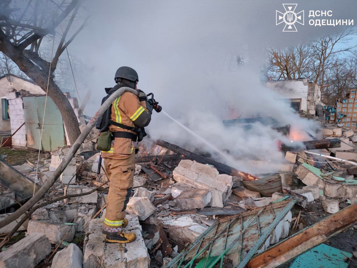 Зруйнований через російську атаку дитячий табір в Одеській області / © ДСНС України у Telegram