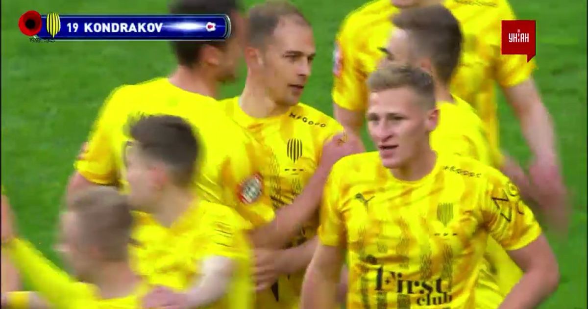 УПЛ | Чемпіонат України з футболу 2021 | Дніпро-1 - Рух - 1:1. Відео голу Данііла Кондракова (96`)