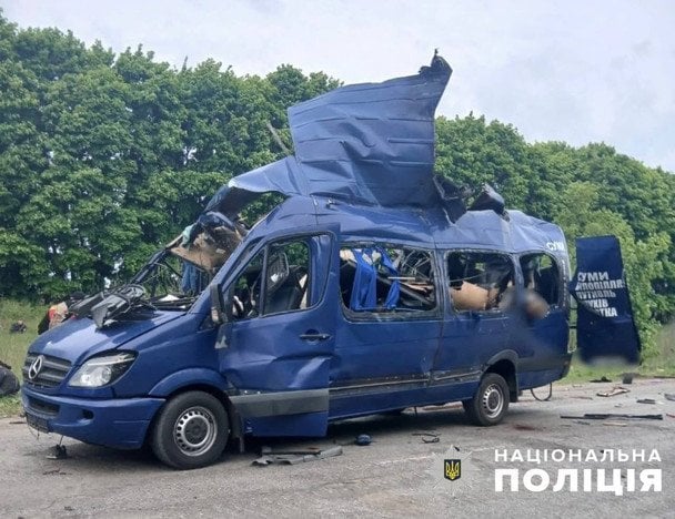 Сьогодні місто Білопілля на Сумщині зазнало російської атаки. / © Національна поліція України