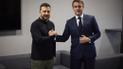 Владимир Зеленский и Эммануэль Макрон