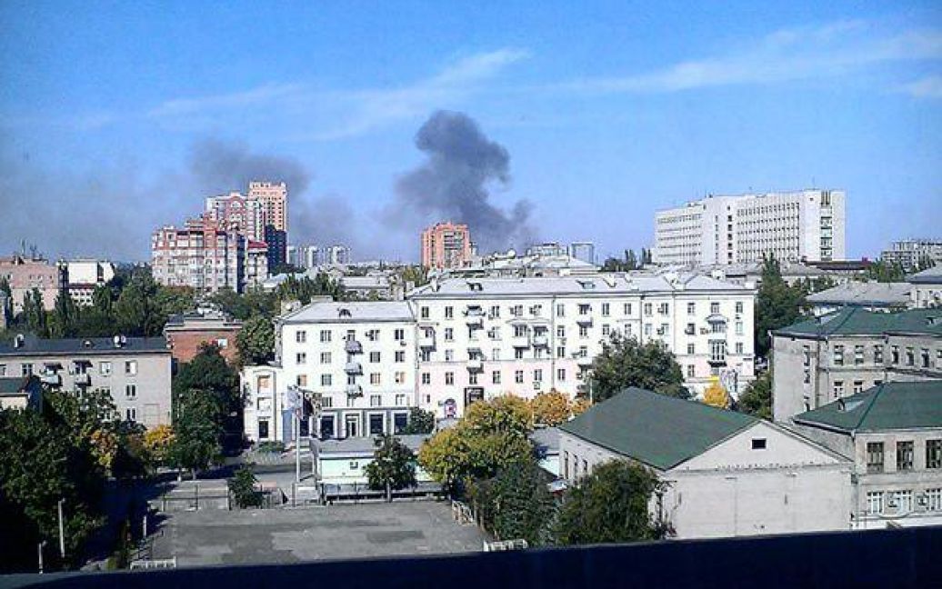 В Донецке произошел пожар / © twitter.com