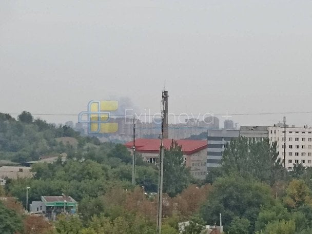 Ракетний удар по Донецьку 26 серпня / © Exilenova+