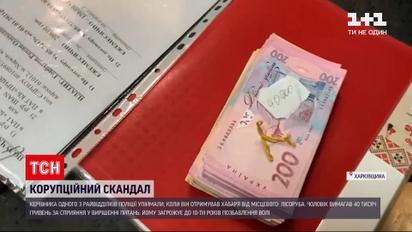 У Харківській області керівника одного з райвідділків поліції спіймали на хабарі